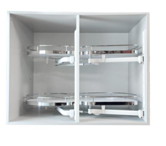 Nerka AMIX prawa z dociągiem - biała + chrom