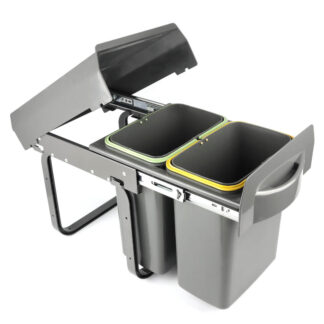 Kosz na śmieci Virtus 2 2x8L, szerokość szafki min. 300 mm