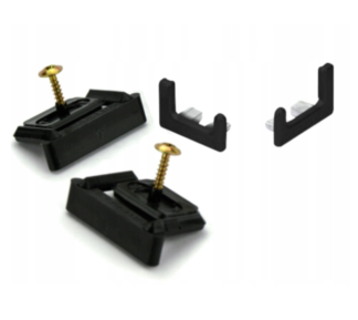 Zestaw montażowy z zaślepkami SYMA14 - czarny połysk P10