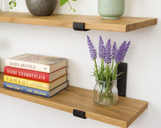 Półka wisząca ścienna 100cm Dąb Craft Złoty do salonu kuchni spiżarni loft