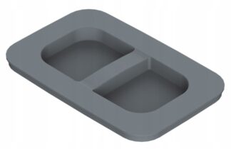 Wiadro pokrywa 15L/20L srebrne