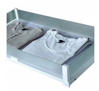 Szuflada wysuwana, szklana, 800mm, H130 - mocca