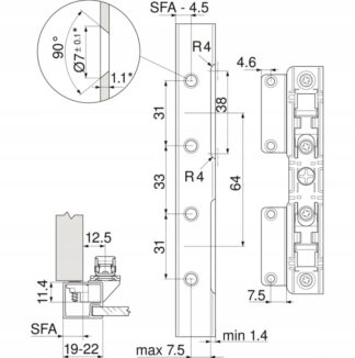 SYMETRYCZNE MOCOWANIE FRONTUAVENTOS HL HK I HS(fronty drewniane)