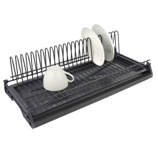 Osączarka, ociekarka, suszarka jednopoziomowa do naczyń L-60 ze stelażem, grafit