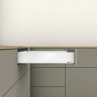 Szuflada MerivoBox, wys. M (108mm), 450mm, obc. 40kg, biała