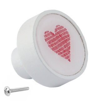 Gałka drewniana GD08 GAMET Różowe serce