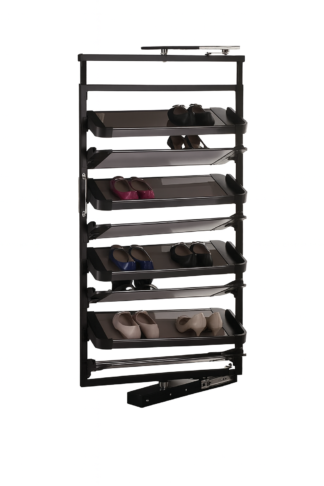 Kosz obrotowy wysuwny na buty Mocca 8 półek do szafy garderoby 1600-1850mm