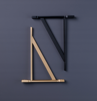 Włoski wspornik Półki 12139 złoty mat