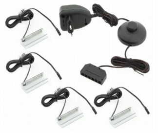 Zestaw klipsów led PCV Biały zimny - 4 klipsy