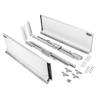 Szuflada meblowa cienkościenna FGV TEN2, L-450, H-186 biała