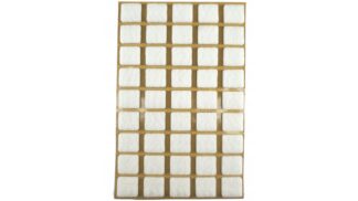 Podkładka filcowa biała-kwadrat, 14x14mm, h=3mm