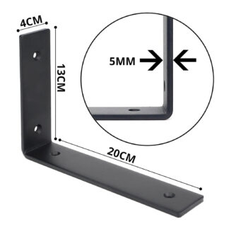 2X Wspornik półki LOFT kątownik podpórka pod półkę