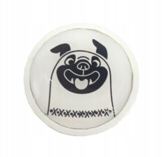 Gałka drewniana GD08 GAMET biało czarny pies