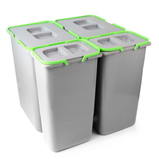 Sortownik na śmieci do szafki 60cm, 44L