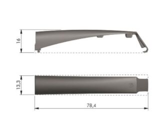 K-push adapter 37mm -antracyt