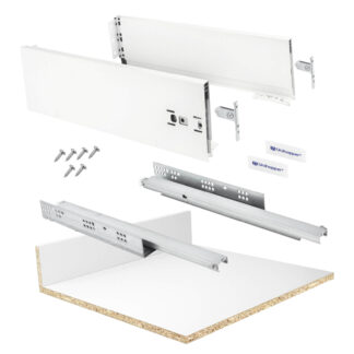 Unihopper - Szuflada cienkościenna 2D, szer. 600 L-500 H120mm - Biała