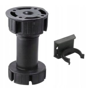 Nóżka meblowa kuchenna H-100 + klip dwuczęściowy