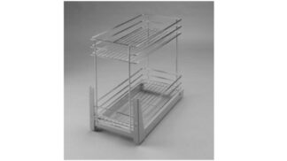 Cargo mini 300mm, 2-poziomy, chrom