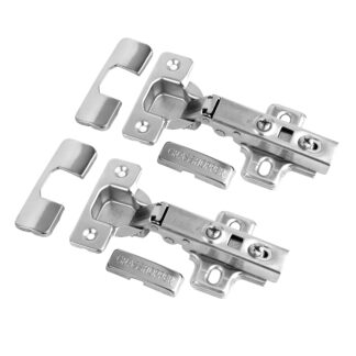 Zawias GH-Pro-soft close -clip on -nakładany + prowadnik + zaślepki