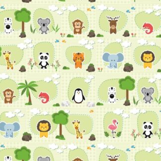 Okleina meblowa dziecięca 45x100 cm Zoo