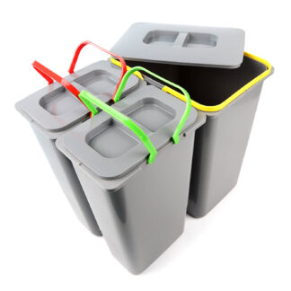 Sortownik na śmieci do szafki 40cm, 38L