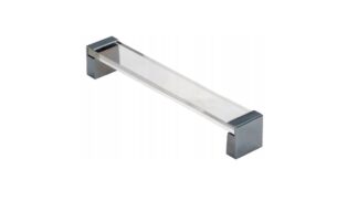 Uchwyt meblowy HD62, 192mm, transparentny + chrom