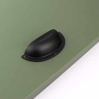 Uchwyt meblowy MUSZLA, 64mm, czarny mat