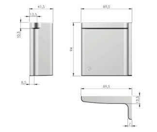Zaślepka plastikowa do zawieszki H11- lewa, biala.