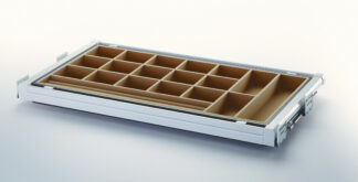 Szuflada wysuwana na biżuterie/krawaty i in. -W800 -Biały+beż