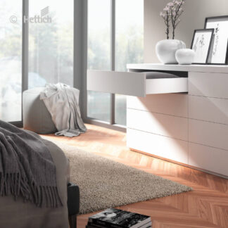 Szuflada HETTICH AVANTECH L500 H139 biała, prowadnice QUADRO