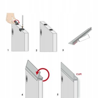 Zestaw montażowy z zaślepkami SYMA32 - INOX