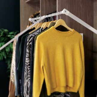 Wieszak pantograf Lifter Basic 540-710 biały