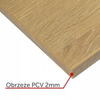 Biurko gamingowe, stół 1380X680mm, blat dąb kamienny