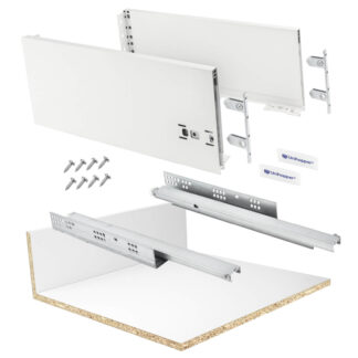 Unihopper - Szuflada cienkościenna 2D, szer. 600 L-500 H170mm - Biała