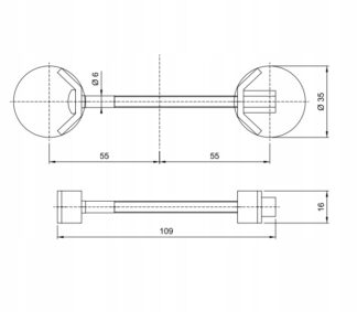 Złącze do blatów 120mm
