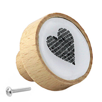 Gałka meblowa DREWNIANA GD08-D10-F36-V36 SERCE CZ