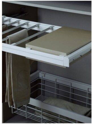 Szuflada wysuwana na spodnie ELIS W800 + skrzynka - biała