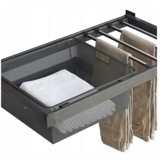 Szuflada wysuwana na spodnie ELIS W800 + kosz H185 - Mocca