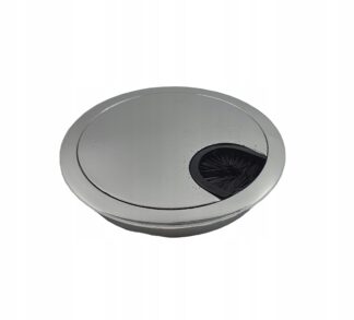 Przepust kabla okrągły 80mm metalowy/chrom-bc