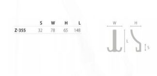 Wieszak meblowy  Z-355-G2, chrom