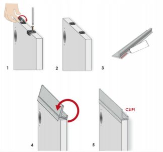 Zestaw montażowy z zaślepkami SYMA14 - INOX