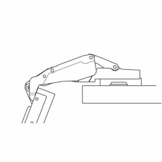 Zawias kątowy FGV 175° slide on + prowadnik H0