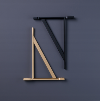 Włoski Wspornik Półki CzarnyMAT 12139Made in Italy