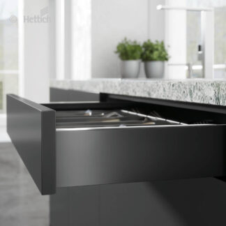 Szuflada HETTICH AVANTECH L550 H101 antracyt, prowadnice ACTRO