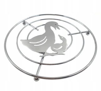 Podstawka do naczyń okrągła chrom