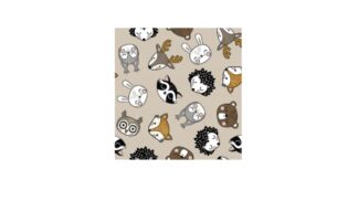Okleina meblowa dziecięca 45x100 cm Zwierzęta leśne