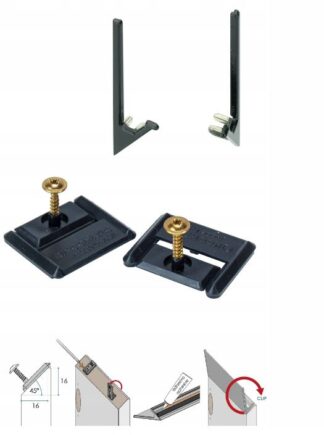 Zestaw montażowy z zaślepkami SYMA INGLETE32 czarny mat P9