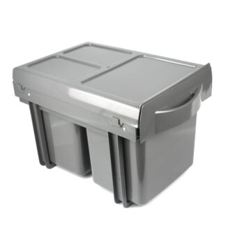 Kosz na śmieci, sortownik Midi Light 2x16L,  400 mm, antracyt