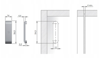 LIBRA zaślepka /Oval cover cap CC4 /f. fi12 Zinc Nk
