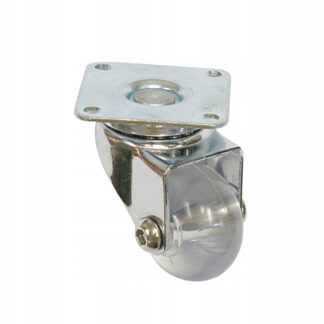 Kółko meblowe obrotowe AMIX fi35 przeźroczyste